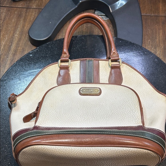Carryland Cream and Brown Satchel - Picture 4 of 8